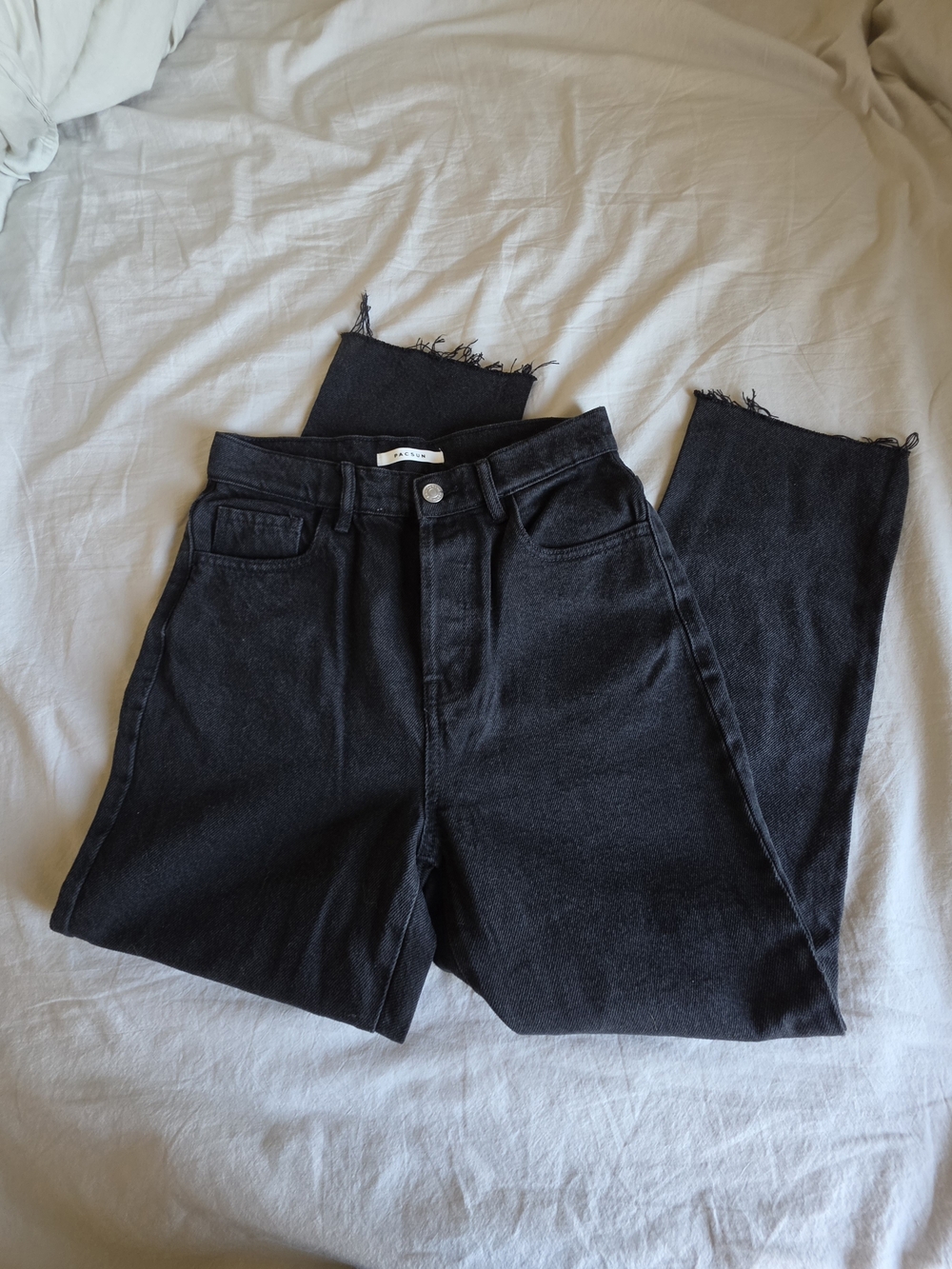 Black High-Rise Straight Jeans - PacSun